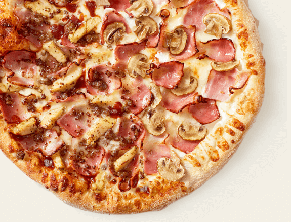 Pizza por mitades